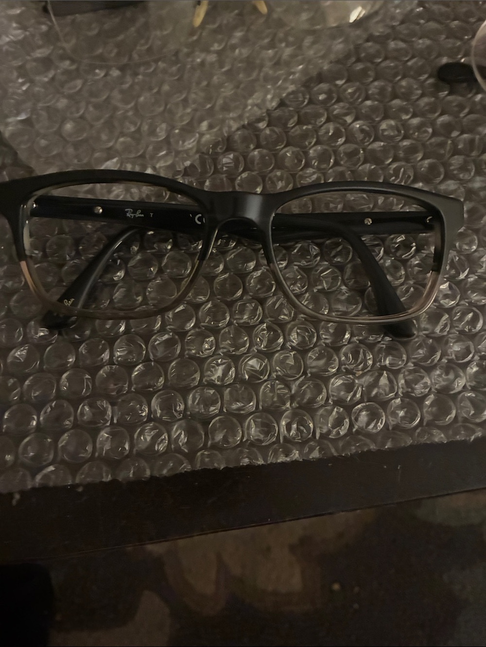 Ray-Ban Black to Gray Fade Men's Eyeglasses